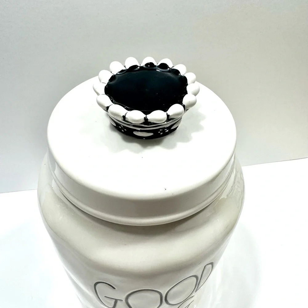 RAE DUNN GOOD DOG FOOD SNACK CANISTER